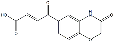 (E)-4-oxo-4-(3-oxo-3,4-dihydro-2H-1,4-benzoxazin-6-yl)-2-butenoic acid Structure