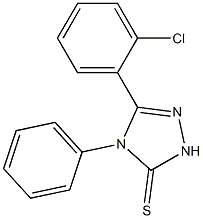 5-(2-chlorophenyl)-4-phenyl-2,4-dihydro-3H-1,2,4-triazole-3-thione 结构式