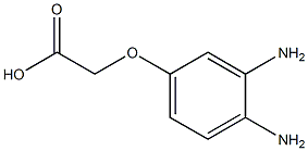 2-(3,4-diaminophenoxy)acetic acid Structure