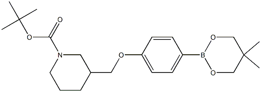 tert-Butyl 3-{[4-(5,5-dimethyl-1,3,2-dioxaborinan-2-yl)phenoxy]methyl}piperidine-1-carboxylate