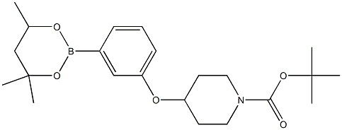 tert-Butyl 4-[3-(4,4,6-trimethyl-1,3,2-dioxaborinan-2-yl)phenoxy]piperidine-1-carboxylate|