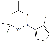 2-(4-Bromo-3-thienyl)-4,4,6-trimethyl-1,3,2-dioxaborinane Structure
