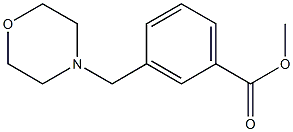3-[(1-吗啉基)甲基]苯甲酸甲酯, , 结构式