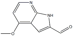 4-Methoxy-1H-pyrrolo[2,3-b]pyridine-2-carbaldehyde ,97%,,结构式