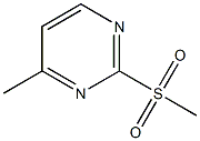 4-甲基-2-甲磺酰基嘧啶, , 结构式