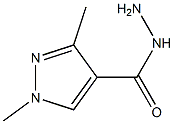 1,3-dimethyl-1H-pyrazole-4-carbohydrazide Struktur