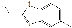 2-(chloromethyl)-5-methyl-1H-benzimidazole 化学構造式