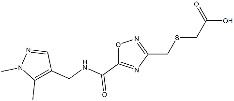  ({[5-({[(1,5-dimethyl-1H-pyrazol-4-yl)methyl]amino}carbonyl)-1,2,4-oxadiazol-3-yl]methyl}thio)acetic acid