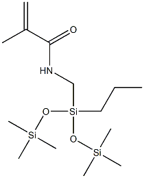 methacrylamidopropylbis(trimethylsiloxy)methylsilane 结构式