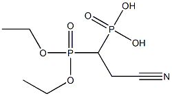 (2-Cyanoethane-1,1-diyl)bis(phosphonic acid diethyl) ester,,结构式