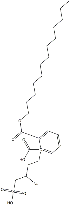 Phthalic acid 1-tridecyl 2-(3-sodiosulfobutyl) ester Struktur