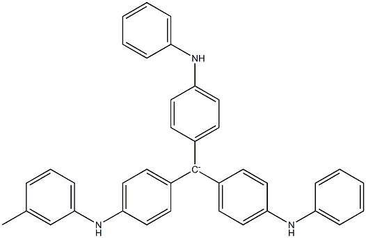 [4-[(3-Methylphenyl)amino]phenyl]bis[4-(phenylamino)phenyl]methylium 结构式