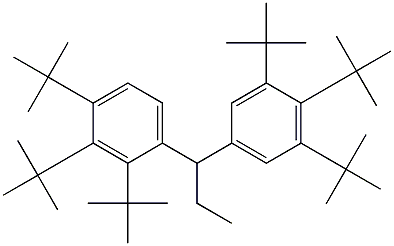 1-(2,3,4-Tri-tert-butylphenyl)-1-(3,4,5-tri-tert-butylphenyl)propane,,结构式