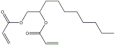 Diacrylic acid 1,2-decanediyl ester Struktur