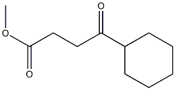4-Oxo-4-cyclohexylbutanoic acid methyl ester 结构式