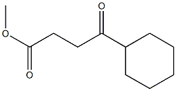 4-Oxo-4-cyclohexylbutanoic acid methyl ester Structure