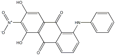 1-Anilino-5,7-dihydroxy-6-nitroanthraquinone