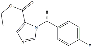 1-[(R)-1-(4-Fluorophenyl)ethyl]-1H-imidazole-5-carboxylic acid ethyl ester Structure