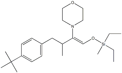 1-Morpholino-1-[[diethyl(methyl)silyl]oxymethylene]-2-methyl-3-(4-tert-butylphenyl)propane