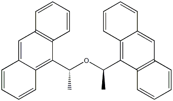 Bis[(R)-1-(9-anthryl)ethyl] ether,,结构式