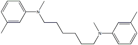 N,N'-Hexamethylenebis(N-methyl-m-toluidine) Structure