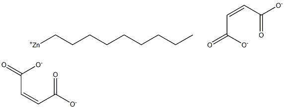 Bis(maleic acid 1-nonyl)zinc salt Struktur