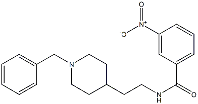 N-[2-(1-Benzyl-4-piperidinyl)ethyl]-3-nitrobenzamide Structure