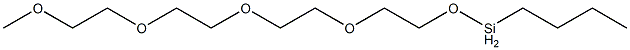 Butyl[2-[2-[2-(2-methoxyethoxy)ethoxy]ethoxy]ethoxy]silane Structure