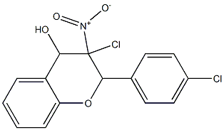 3-Chloro-3,4-dihydro-4-hydroxy-3-nitro-2-(4-chlorophenyl)-2H-1-benzopyran