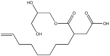 2-(7-Octenyl)succinic acid hydrogen 1-(2,3-dihydroxypropyl) ester Struktur