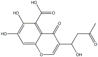  6,7-Dihydroxy-3-(1-hydroxy-3-oxobutyl)-4-oxo-4H-1-benzopyran-5-carboxylic acid