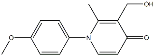  N-(4-Methoxyphenyl)-3-(hydroxymethyl)-2-methyl-4(1H)-pyridone