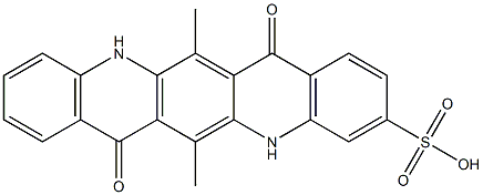 5,7,12,14-Tetrahydro-6,13-dimethyl-7,14-dioxoquino[2,3-b]acridine-3-sulfonic acid