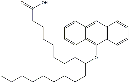 9-(9-Anthryloxy)stearic acid,,结构式