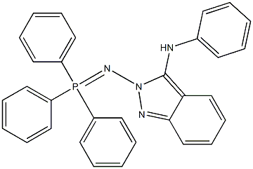 3-Phenylamino-2-[triphenylphosphoranylideneamino]-2H-indazole,,结构式