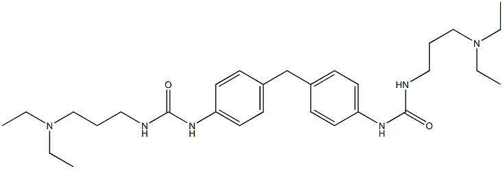 1,1'-Methylenebis(4,1-phenylene)bis[3-[3-(diethylamino)propyl]urea],,结构式