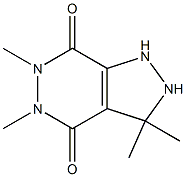 3,3,5,6-Tetramethyl-2,3-dihydro-1H-pyrazolo[3,4-d]pyridazine-4,7(5H,6H)-dione,,结构式