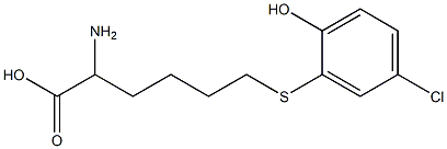 2-Amino-6-(5-chloro-2-hydroxyphenylthio)hexanoic acid