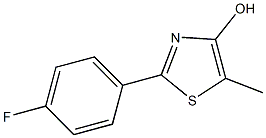 2-(4-Fluorophenyl)-5-methylthiazol-4-ol,,结构式