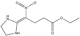 2-(3-Ethoxycarbonyl-1-nitropropylidene)imidazolidine 结构式