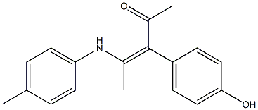 4-[(4-Methylphenyl)amino]-3-(4-hydroxyphenyl)-3-penten-2-one
