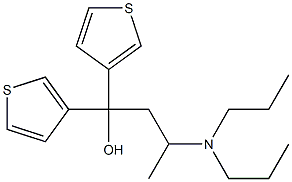 3-(Dipropylamino)-1,1-di(3-thienyl)-1-butanol Structure