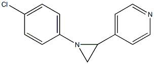 4-[1-(4-クロロフェニル)-2-アジリジニル]ピリジン 化学構造式