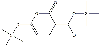 3,4-Dihydro-6-(trimethylsiloxy)-3-[methoxy(trimethylsiloxy)methyl]-2H-pyran-2-one|