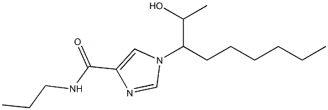 N-Propyl-1-[1-(1-hydroxyethyl)heptyl]-1H-imidazole-4-carboxamide,,结构式