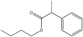 2-フェニルプロパン酸ブチル 化学構造式