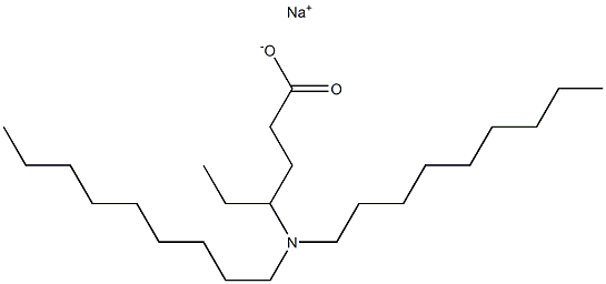 4-(Dinonylamino)hexanoic acid sodium salt,,结构式