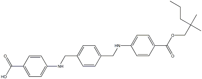 4,4'-[p-Phenylenebis(methylene)bis(imino)]bis[benzoic acid (2,2-dimethylpentyl)] ester