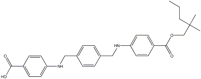  4,4'-[p-Phenylenebis(methylene)bis(imino)]bis[benzoic acid (2,2-dimethylpentyl)] ester