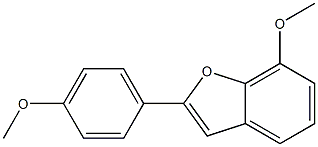 2-(4-Methoxyphenyl)-7-methoxybenzofuran Structure